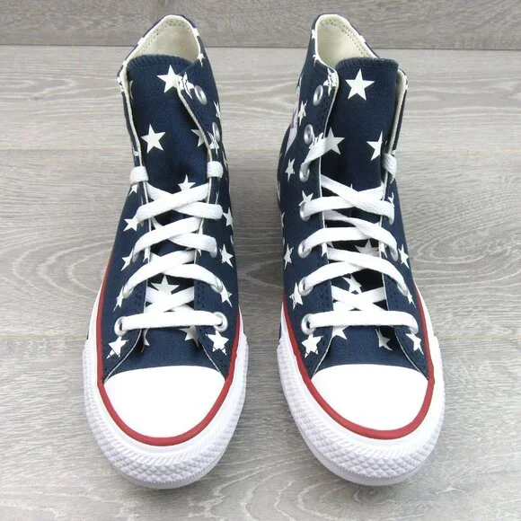 Converse Chuck Taylor All Star HI Archive Stars Womens Size 7.5 Navy NEW - Picture 6 of 14